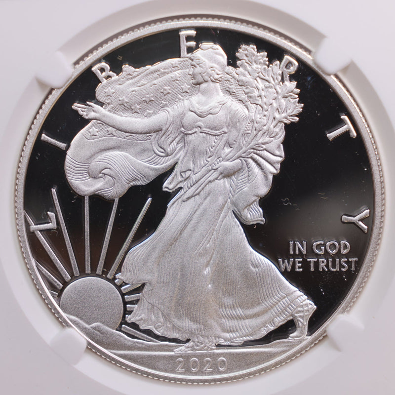 2020-W American Silver Eagle, Proof Strike., NGC PF-69., Store GSE016.