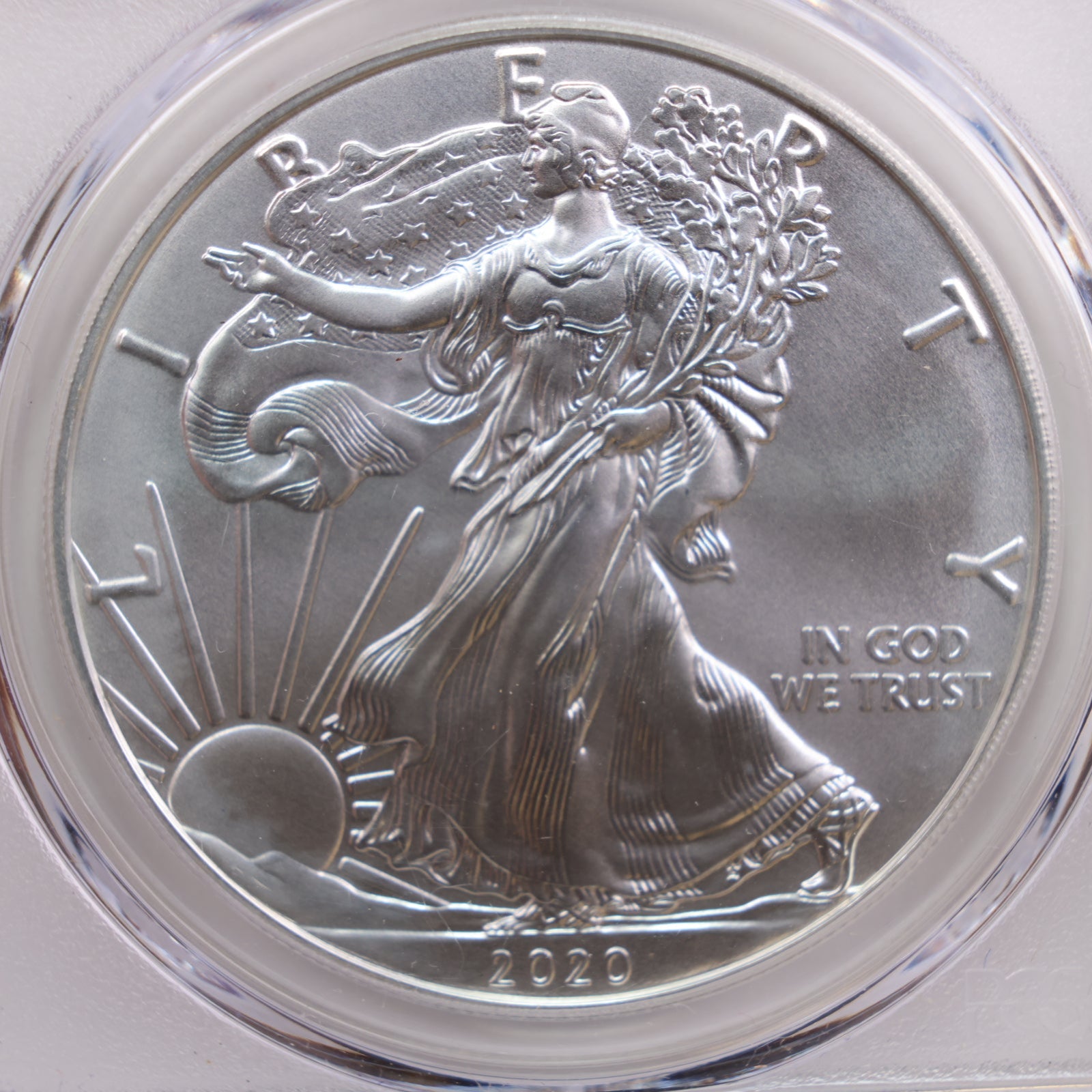 2020 American Silver Eagle, Business Strike, PGCS MS70, Store GSE017