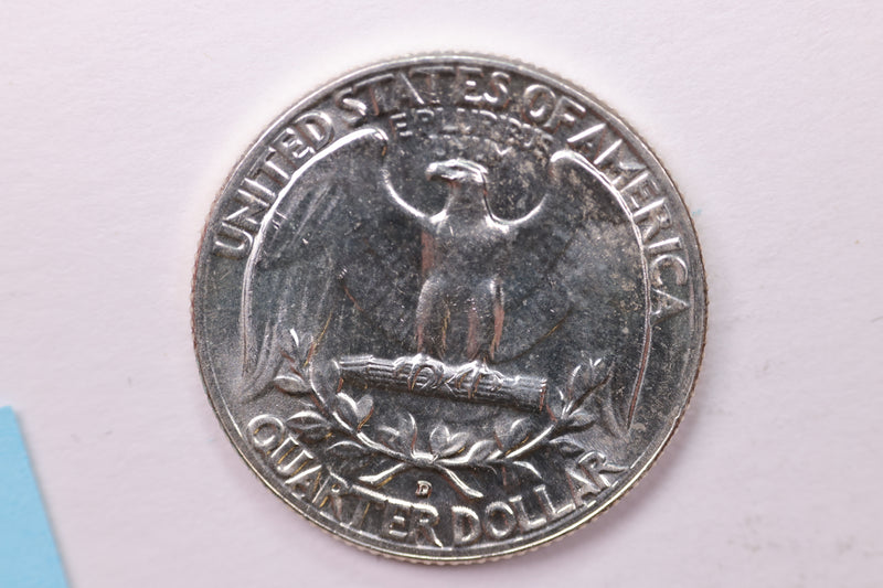 1958-D Washington Silver Quarter, Affordable Uncirculated Collectible Coin. Sale