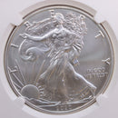 2020-W American Silver Eagle, Burnished Strike., NGC MS70., Store GSE020.