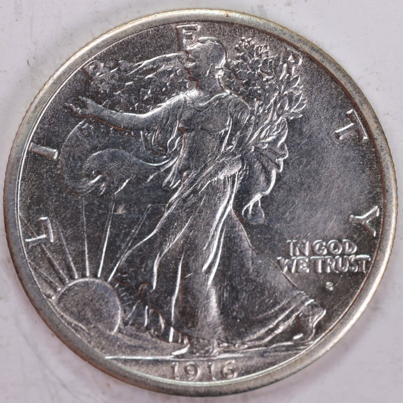 1916-S Walking Liberty Half Dollar, Mint State Coin, Store