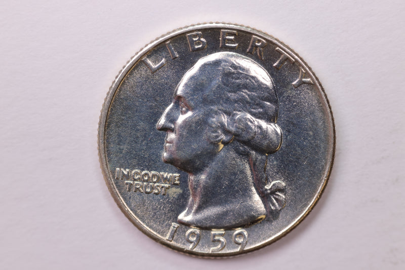 1959 Washington Silver Quarter, Affordable Uncirculated Collectible Coin. Sale