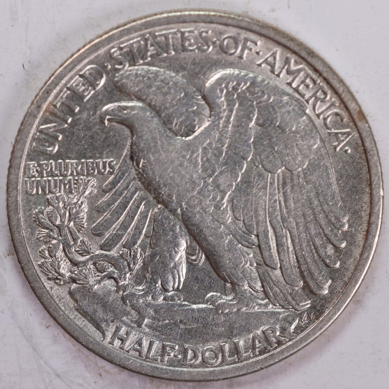 1917-D Obverse., Walking Liberty Half Dollar, A.U., Details., Store