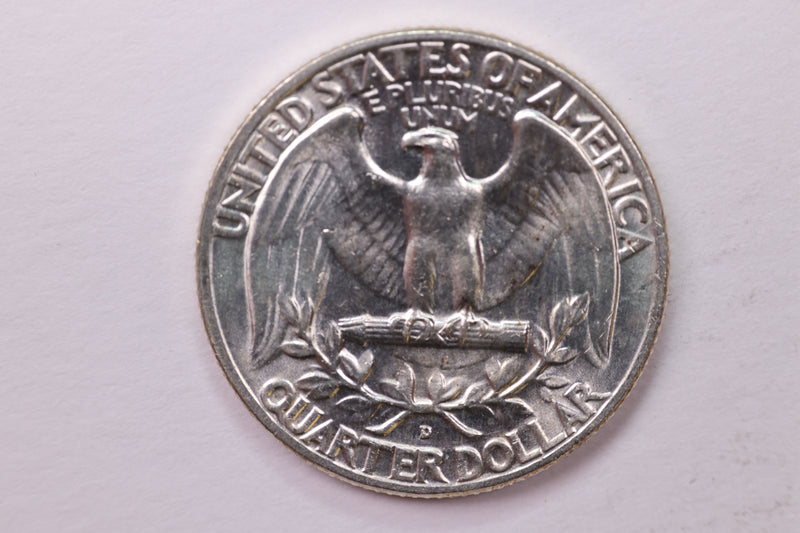 1959-D Washington Silver Quarter, Affordable Uncirculated Collectible Coin. Sale