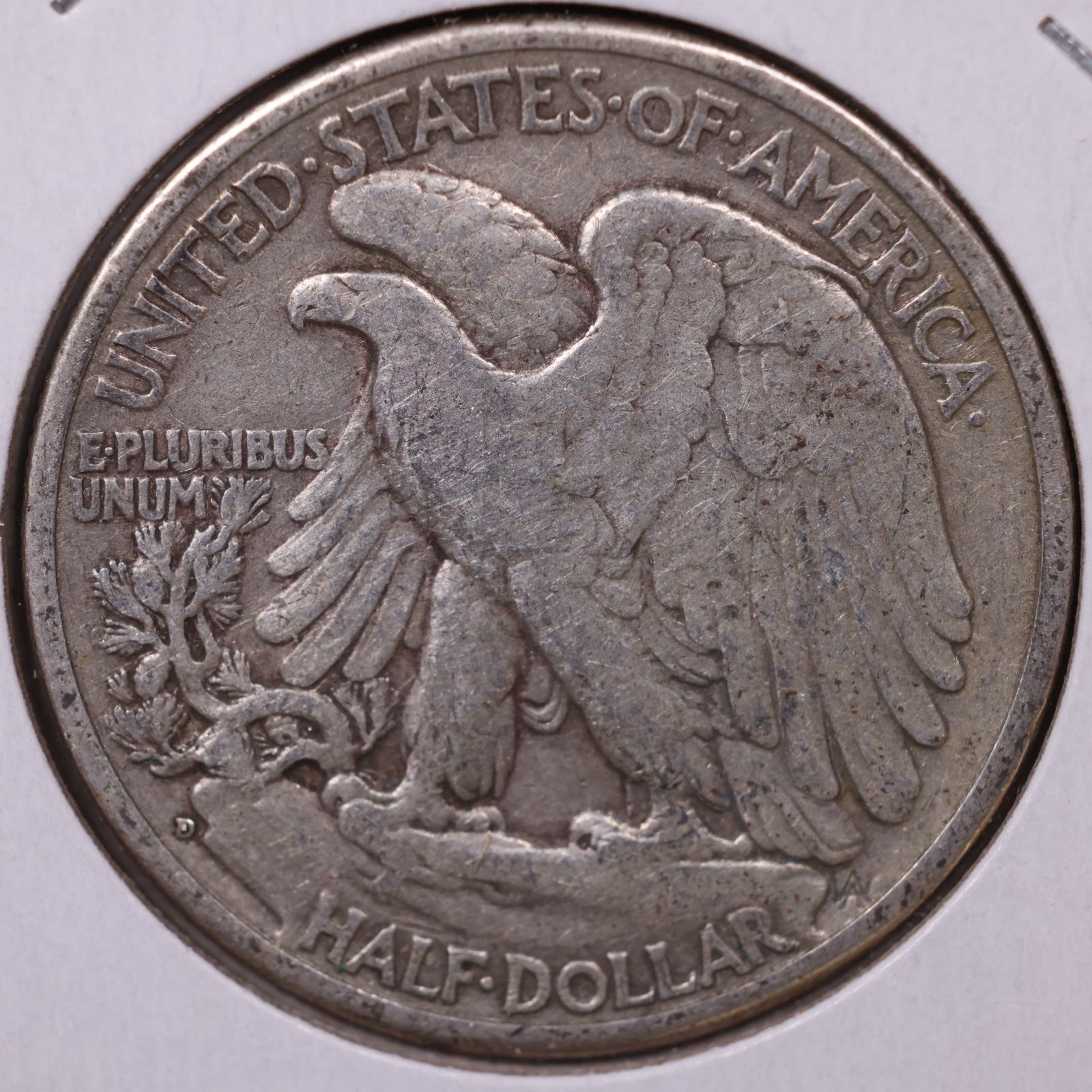 1945-D Walking Liberty Half Dollar, Fine Circulated Coin, Store #HR440