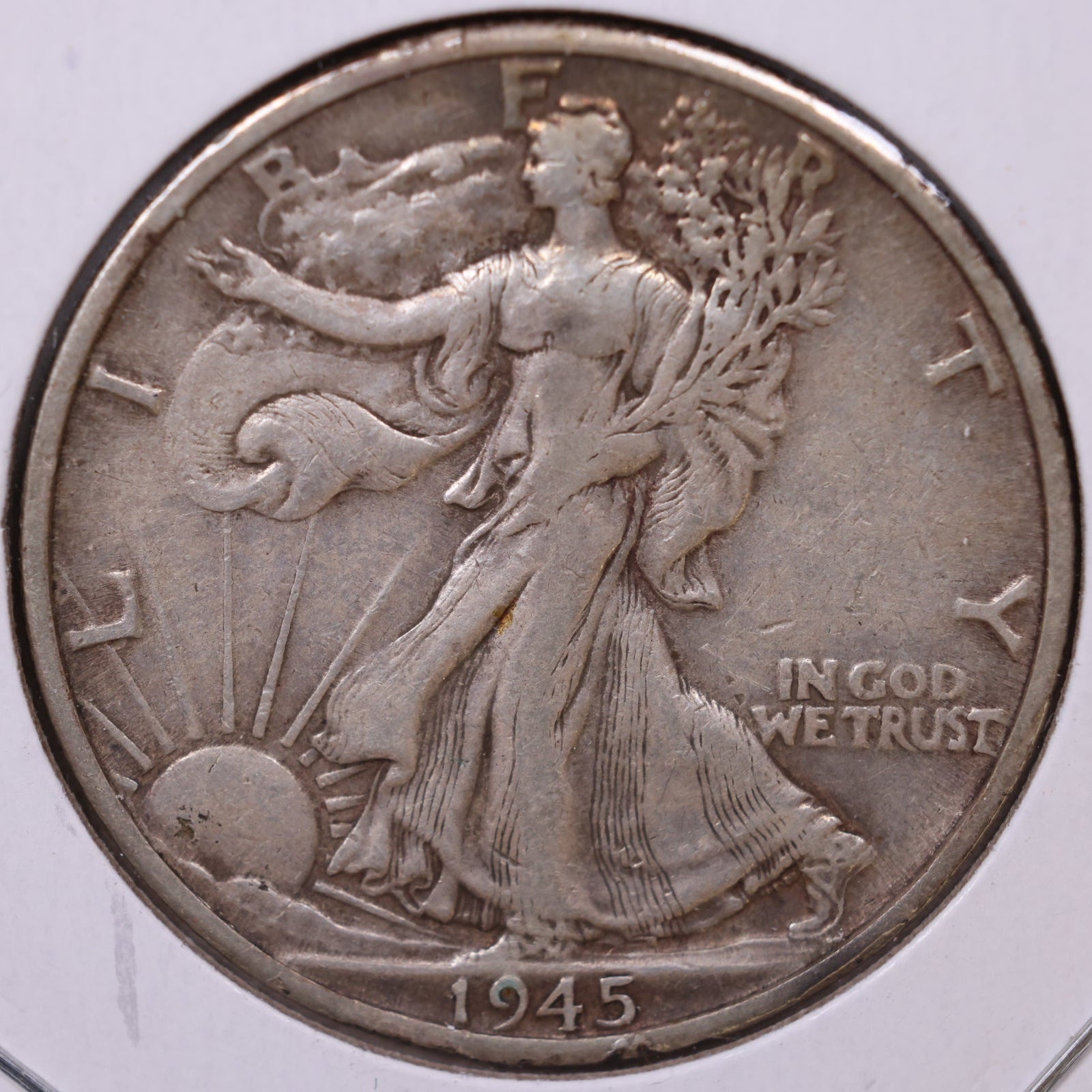 1945-D Walking Liberty Half Dollar, Very Fine Circulated Coin, Store #HR443