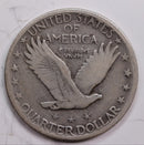 1917 Standing Liberty Quarter., T-2, Very Good Circulated Coin., Store