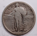 1917-D Standing Liberty Quarter., T-2, Very Fine Circulated Coin., Store