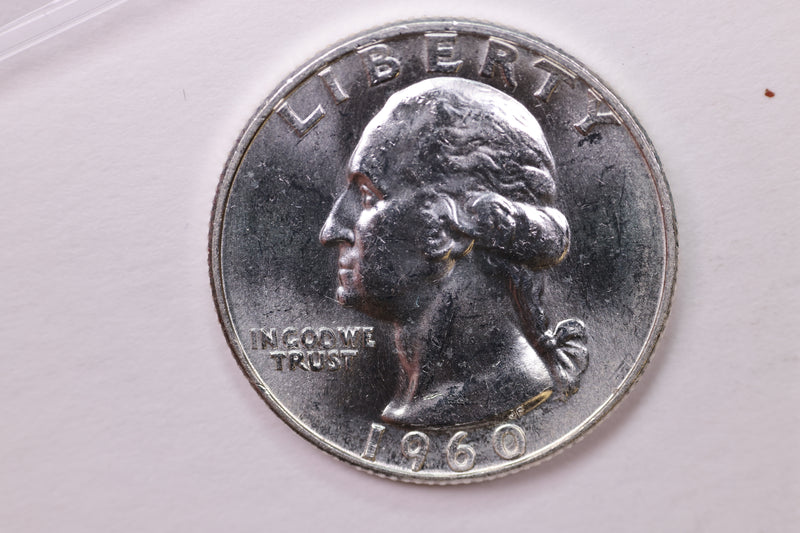 1960-D Washington Silver Quarter, Affordable Uncirculated Collectible Coin. Sale