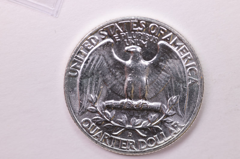 1960-D Washington Silver Quarter, Affordable Uncirculated Collectible Coin. Sale