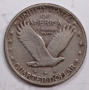 1917-D Standing Liberty Quarter., T-2, Very Fine Circulated Coin., Store