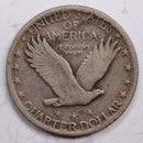 1917-S Standing Liberty Quarter., T-2, Very Fine + Circulated Coin., Store