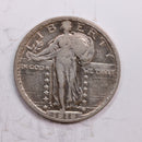 1918-D Standing Liberty Quarter., Very Fine+., Circulated Coin., Store