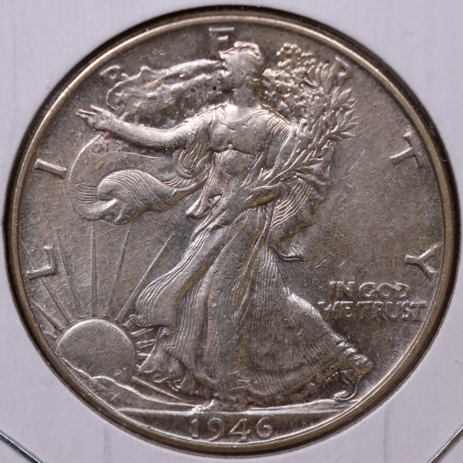 1946 Walking Liberty Half Dollar, Extra Fine Circulated Coin, Store #HR458