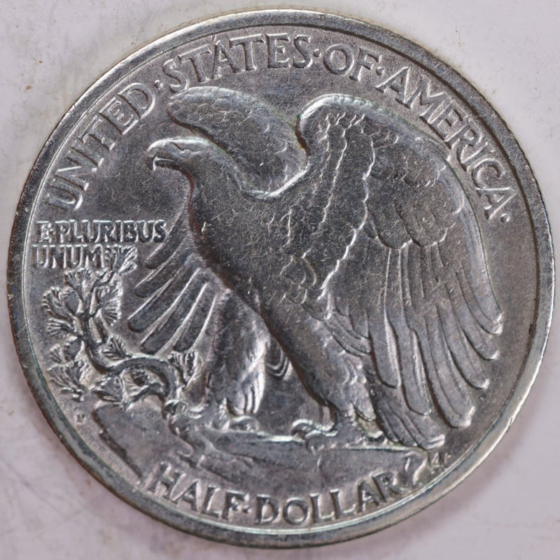 1920-D Walking Liberty Half Dollar, Extra Fine Circulated Coin, Store