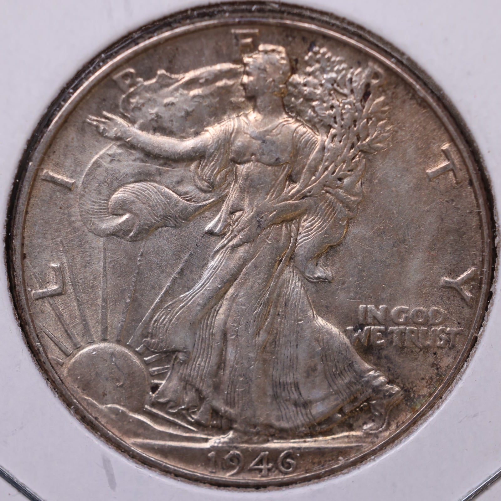 1946 Walking Liberty Half Dollar, Extra Fine+ Circulated Coin, Store #HR462