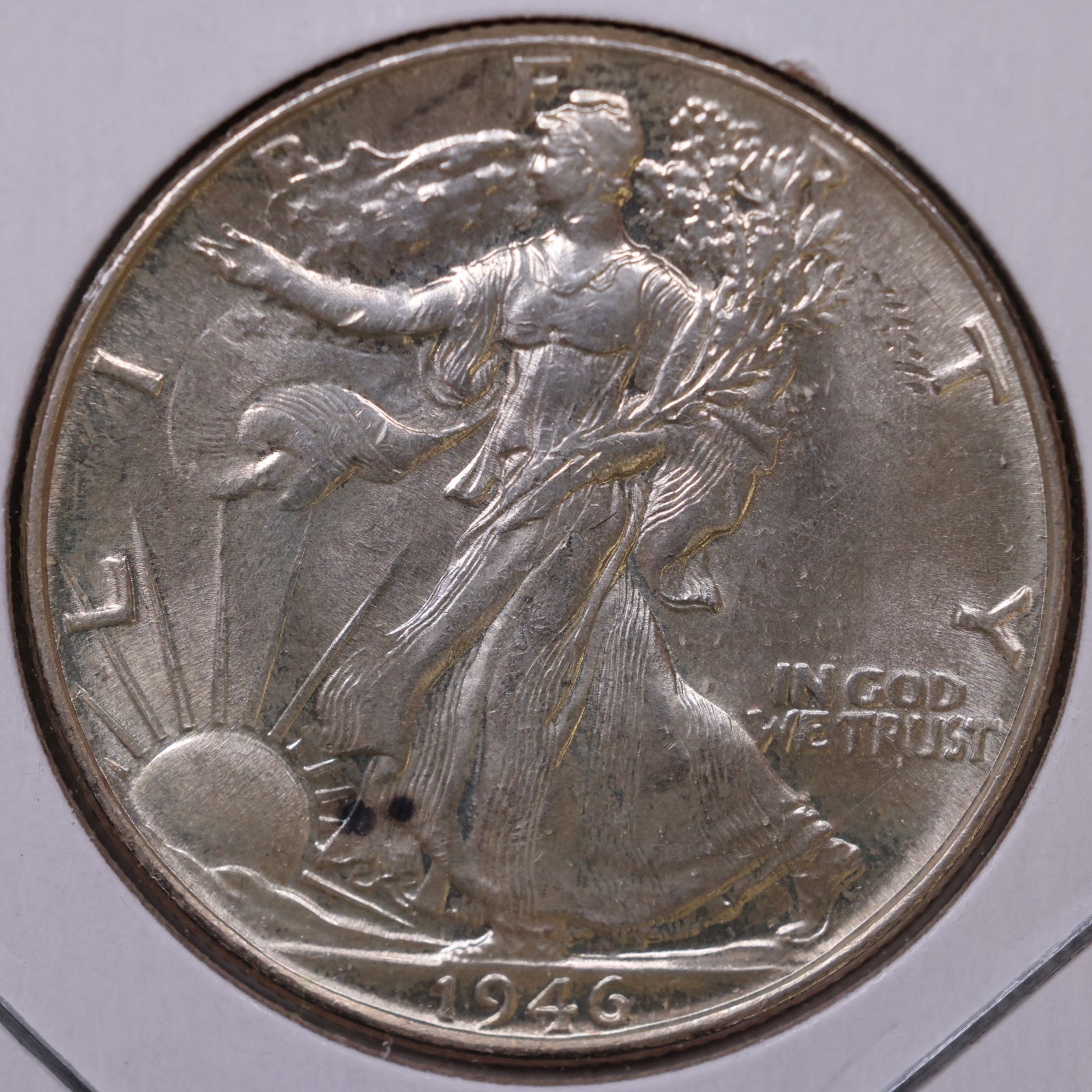 1946 Walking Liberty Half Dollar, Extra Fine+ Circulated Coin, Store #HR463
