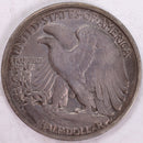 1921-D Walking Liberty Half Dollar, Very Fine Circulated Coin, Store