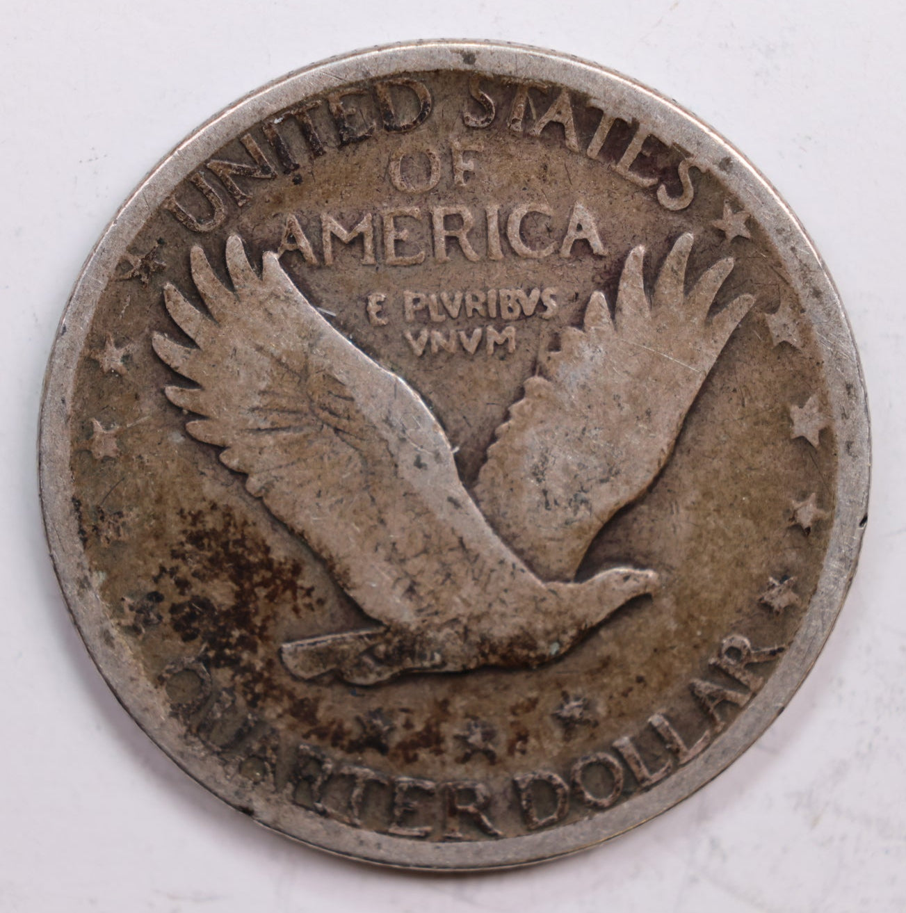 1920 Standing Liberty Silver Quarter, Very Good+, Circulated Coin, Store #QR0301.
