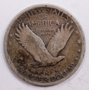 1920 Standing Liberty Quarter., Very Good+., Circulated Coin., Store