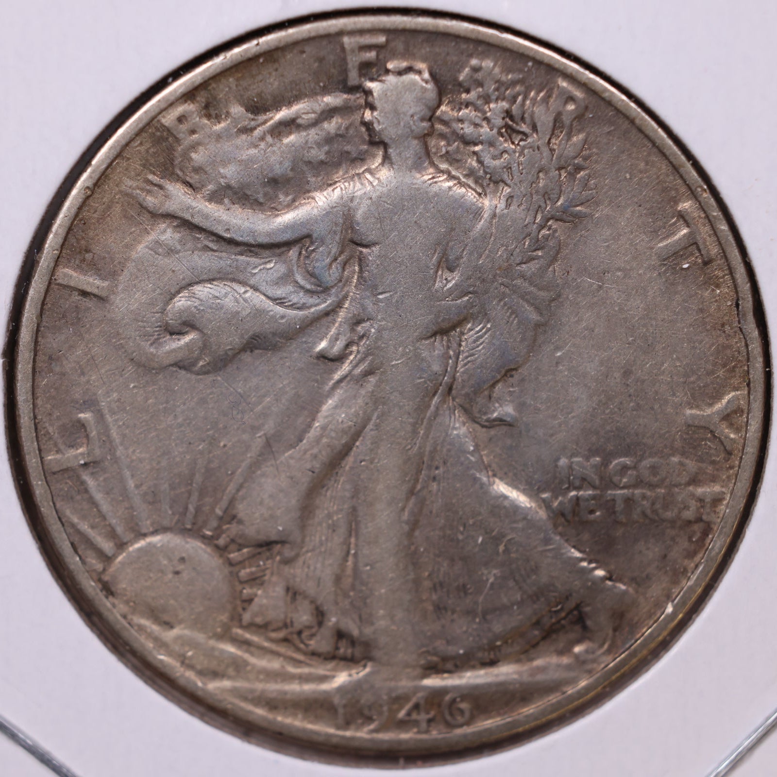 1946-D Walking Liberty Half Dollar, Very Good Circulated Coin, Store #HR467
