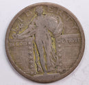 1920-D Standing Liberty Quarter., Very Good., Circulated Coin., Store