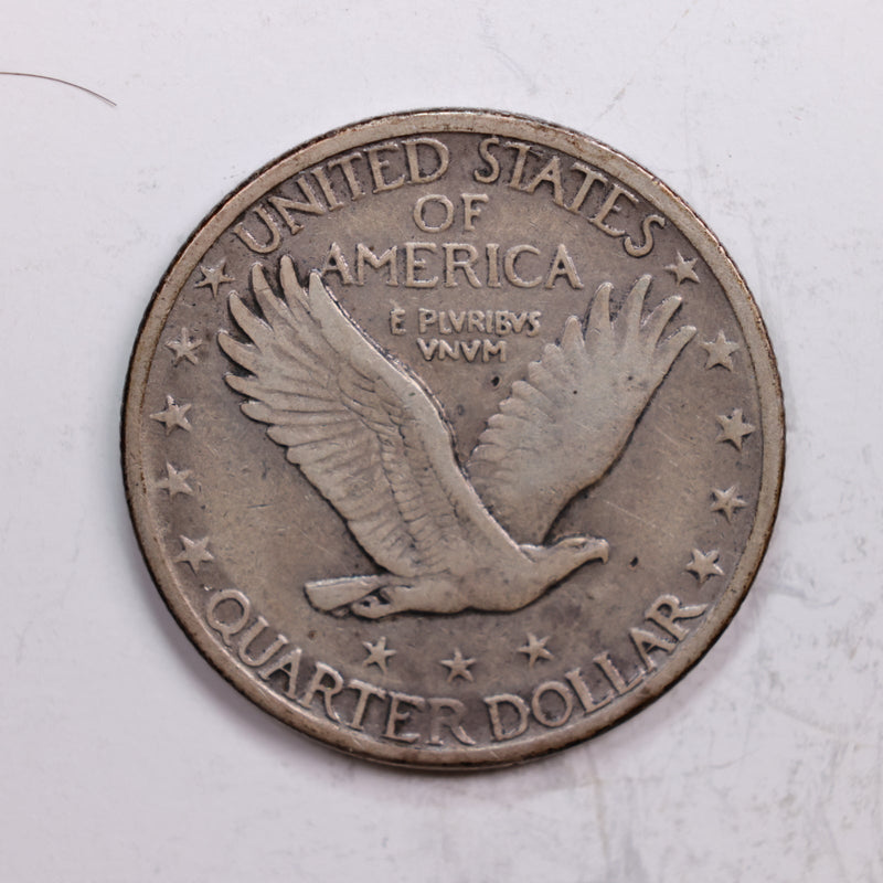 1920-S Standing Liberty Quarter., Very Fine+., Circulated Coin., Store