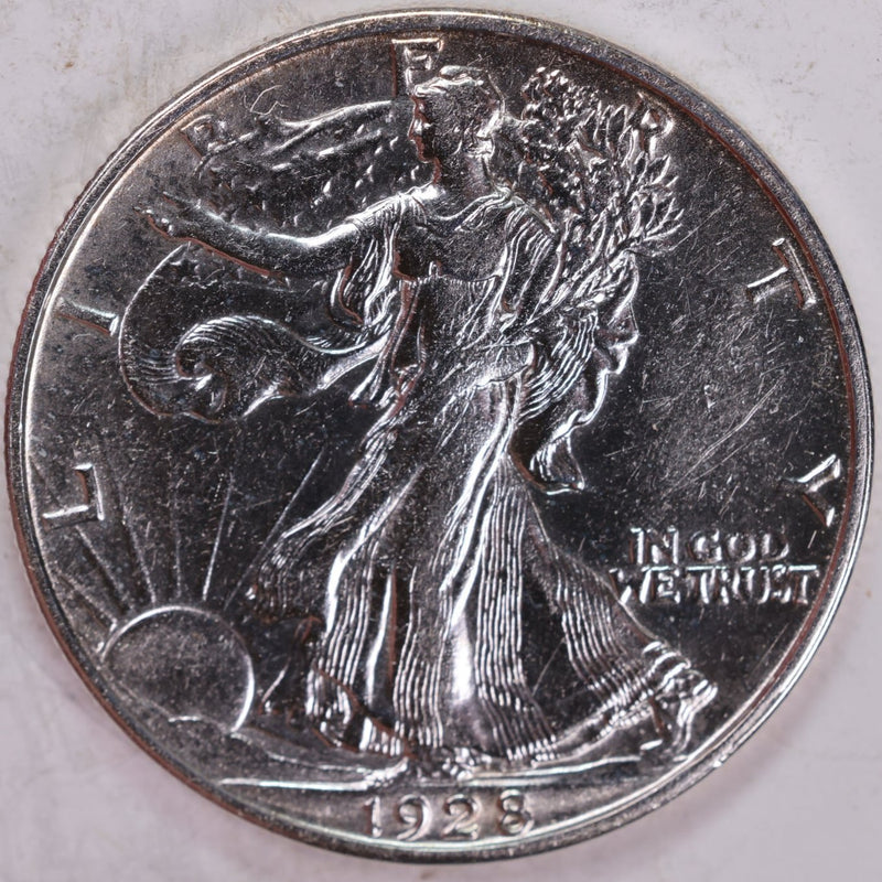 1928-S Walking Liberty Half Dollar, About Uncirculated Coin, Store
