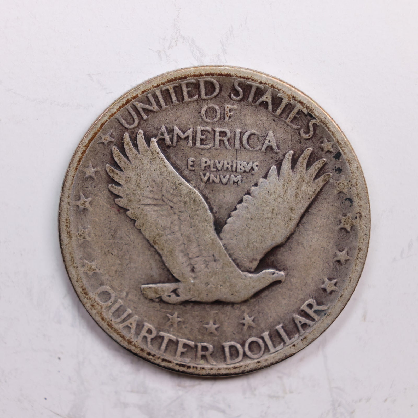 1921 Standing Liberty Quarter., Fine., Circulated Coin., Store #QR0307.