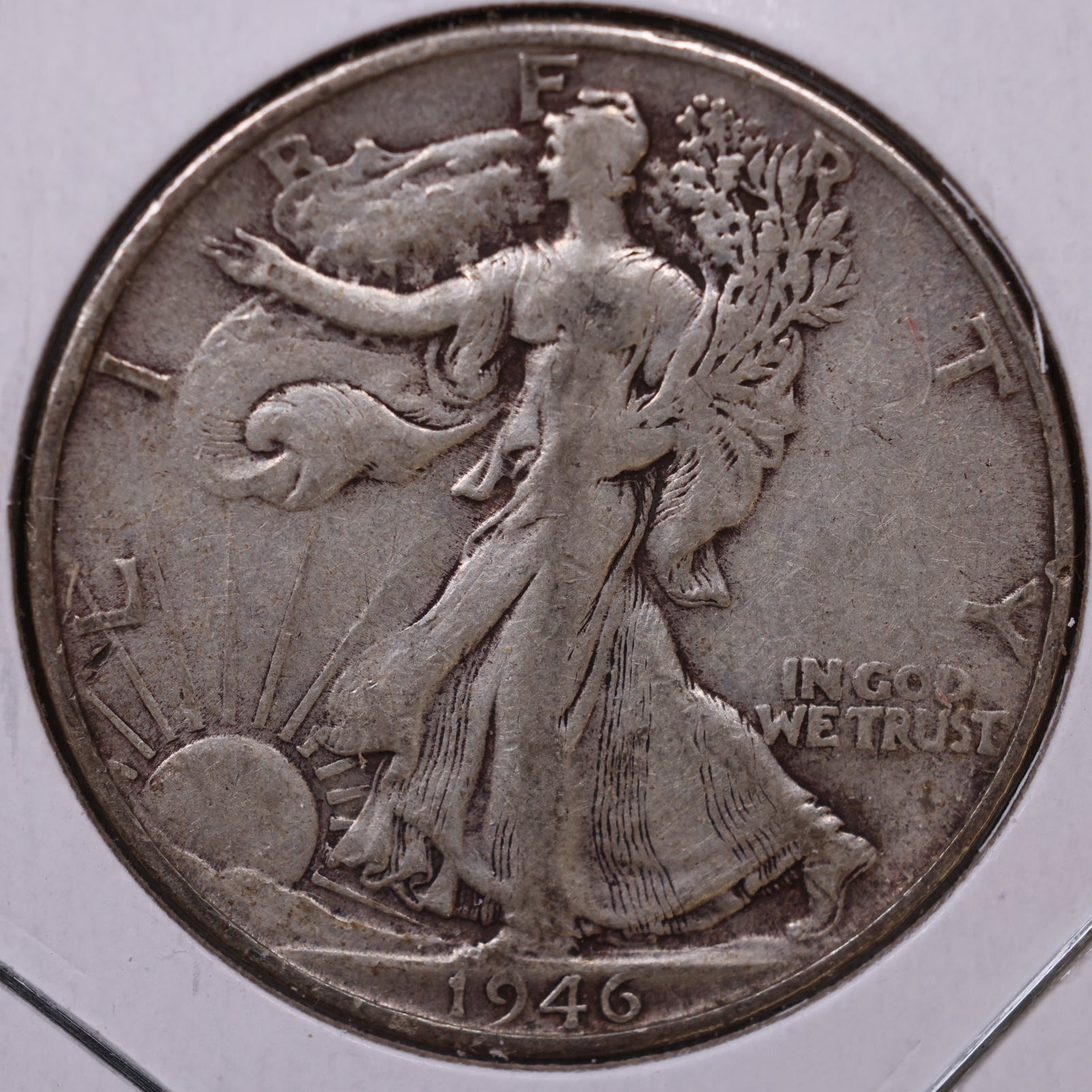 1946-S Walking Liberty Half Dollar, Fine Circulated Coin, Store #HR474