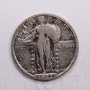 1923 Standing Liberty Quarter., Very Fine., Circulated Coin., Store