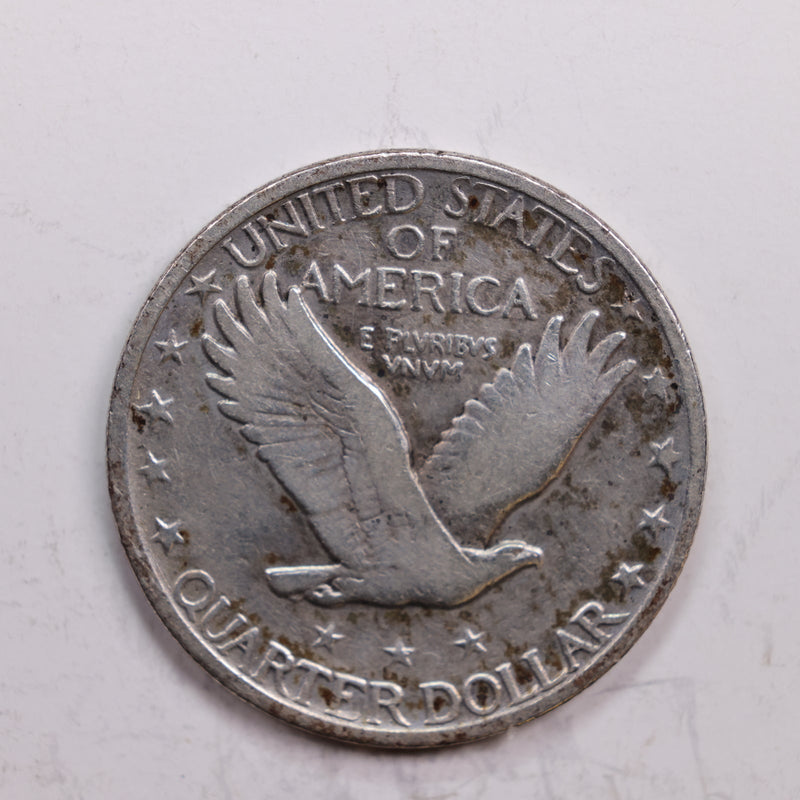 1923 Standing Liberty Quarter., Very Fine., Circulated Coin., Store
