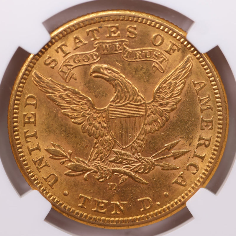 1907-D $10., Gold Liberty., NGC Certified., Affordable Collectible Coins. Sale