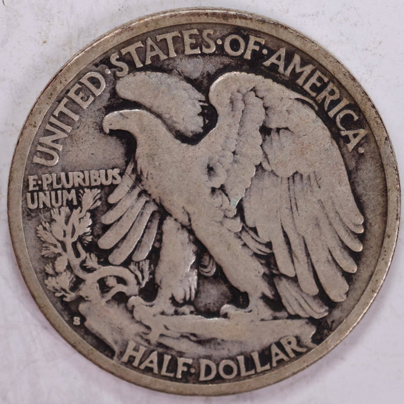 1929-S Walking Liberty Half Dollar, Fine Circulated Coin, Store