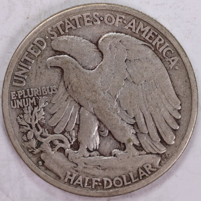 1933-S Walking Liberty Half Dollar, Very Fine Circulated Coin, Store