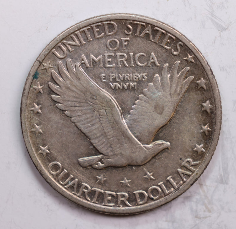 1924 Standing Liberty Quarter., Very Fine., Circulated Coin., Store