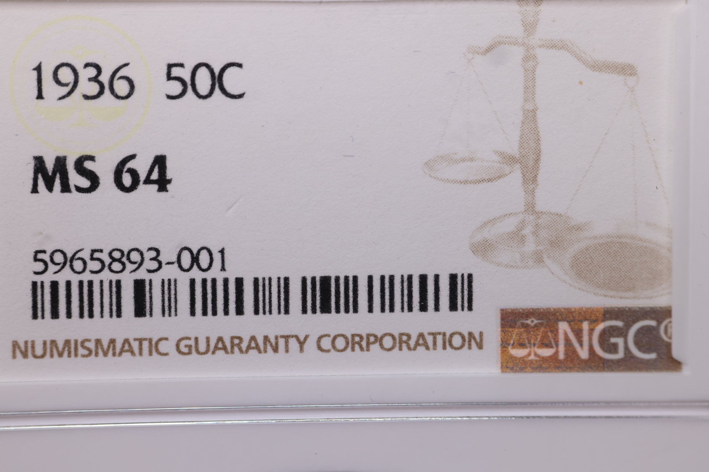 1936 Walking Liberty., Silver Half Dollar. NGC Graded, Affordable Coin Store Sale #353980