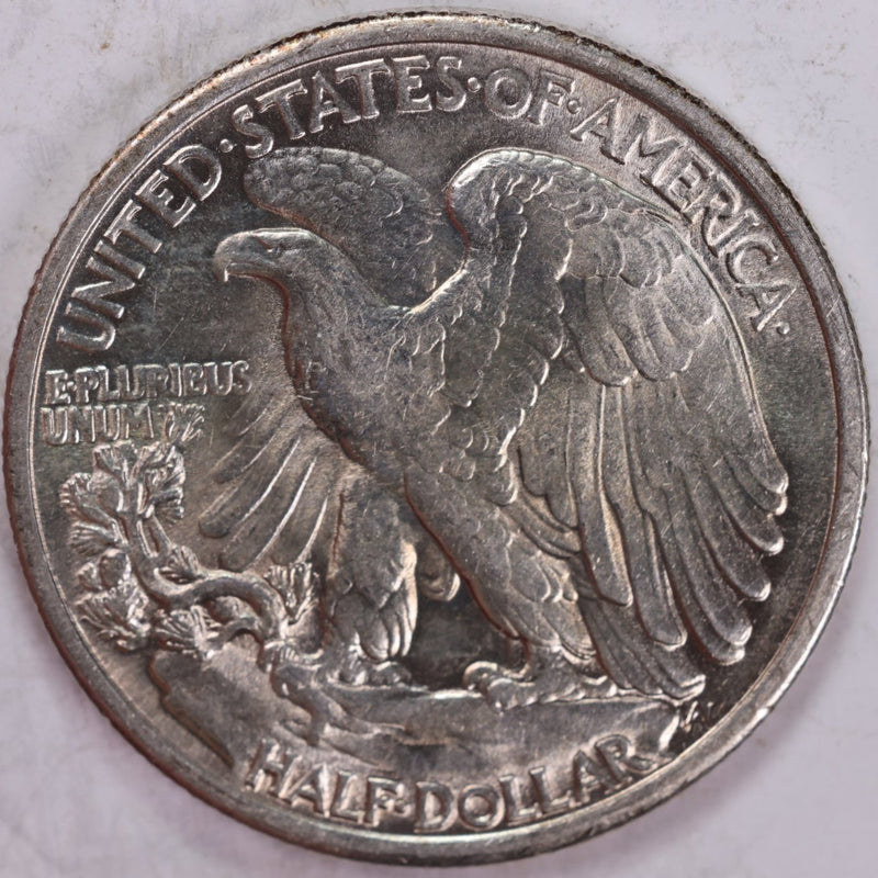 1934 Walking Liberty Half Dollar, About Uncirculated Coin, Nice Slider, Store
