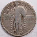 1925 Standing Liberty Quarter., Very Fine., Circulated Coin., Store