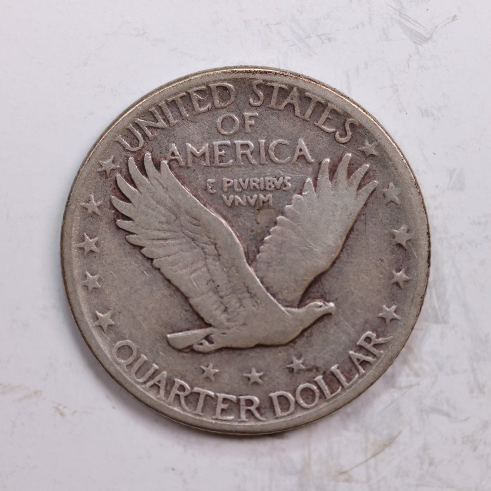 1927-S Standing Liberty Quarter., Very Fine+., Circulated Coin., Store #QR0324.