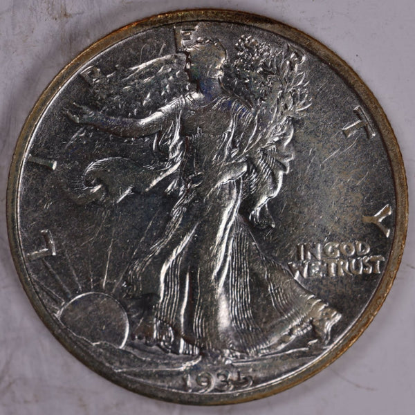 1935-S Walking Liberty Half Dollar, Extra Fine Circulated Coin, Store #H935S01