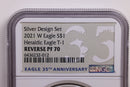 2021-W American Silver Eagle., Reverse Proof., NGC PF70., Store GSE022.