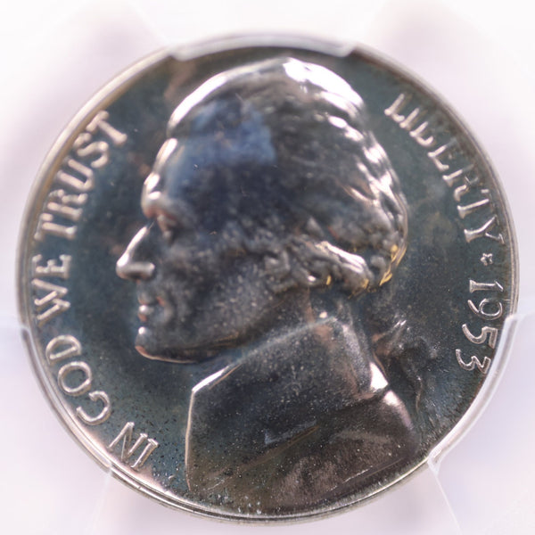 1953 Proof Jefferson Nickel., PCGS Graded, Affordable Coin Store Sale #353989