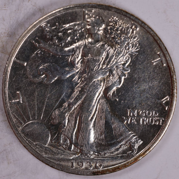 1936-S Walking Liberty Half Dollar, About Uncirculated Coin, Store #H936S01