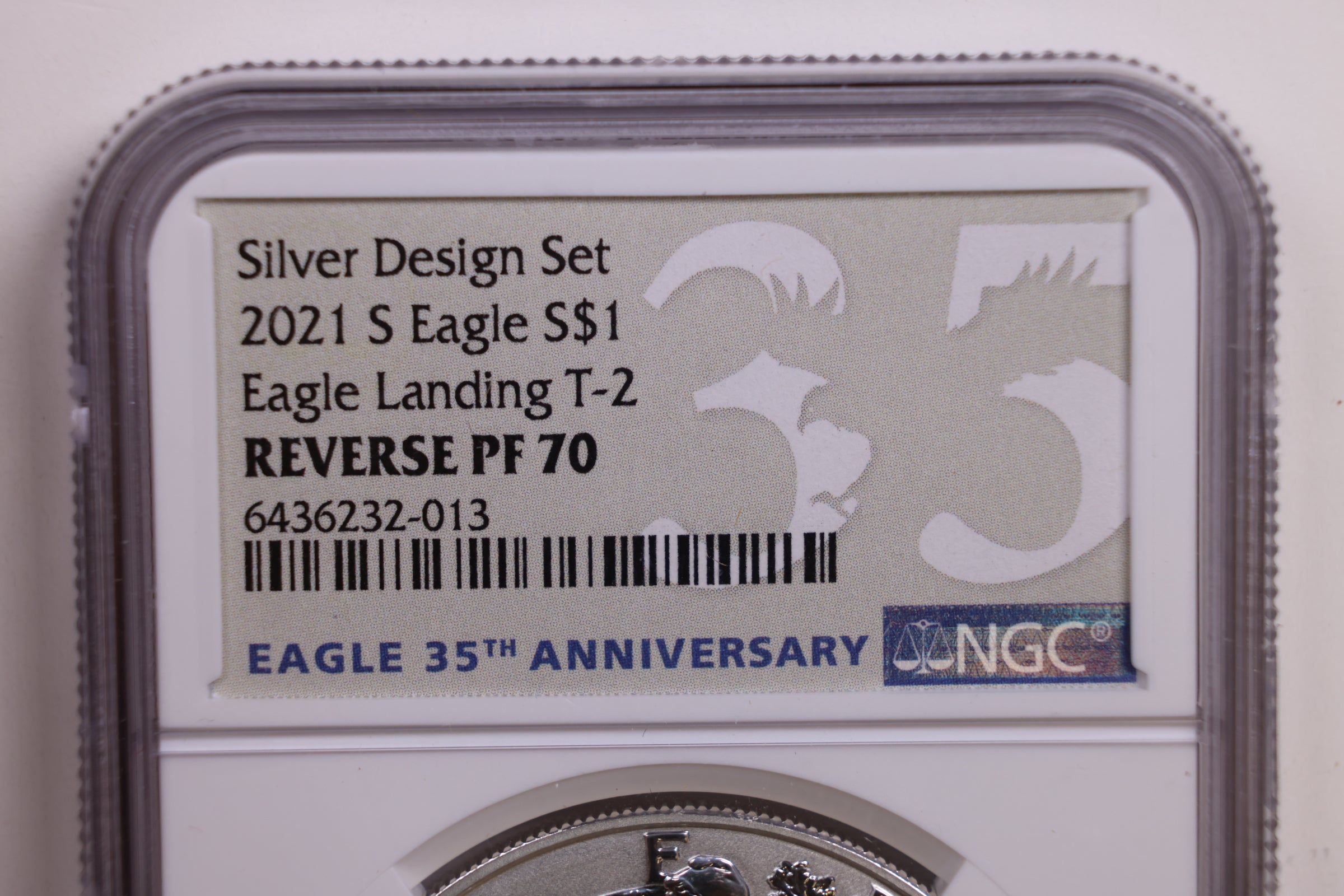2021-S American Silver Eagle, Reverse Proof, NGC PF70, Store #GSE025