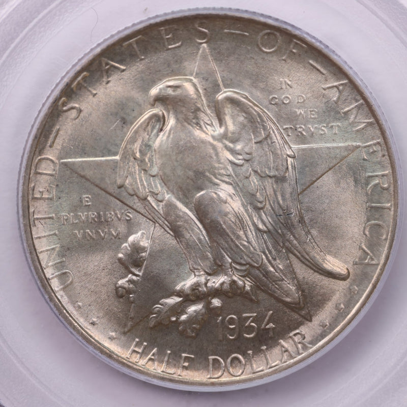 1934 Texas Silver Commemorative Half Dollar.,  PCGS Graded, Affordable Coin Store Sale