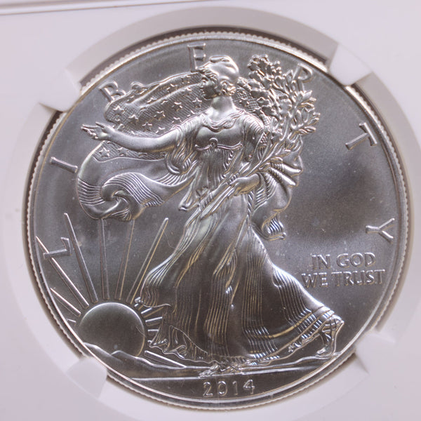 2014 American Silver Eagle., Business Strike., NGC MS-70., Store GSE032.