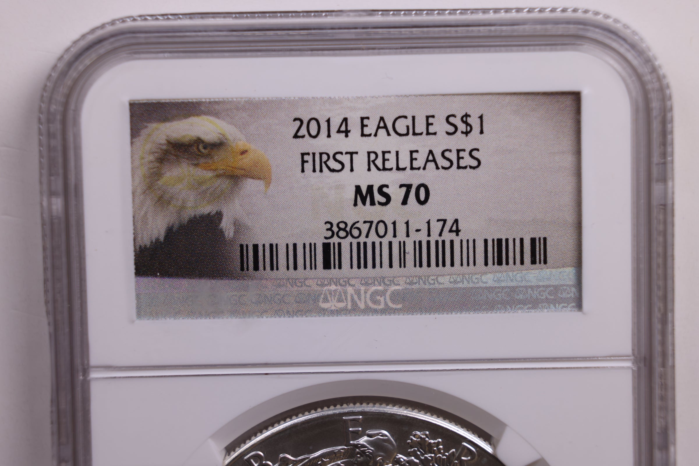 2014 American Silver Eagle., Business Strike., NGC MS-70, Store #GSE032