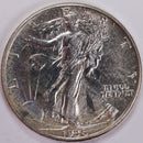1938-D Walking Liberty Half Dollar, About Uncirculated Coin, Store