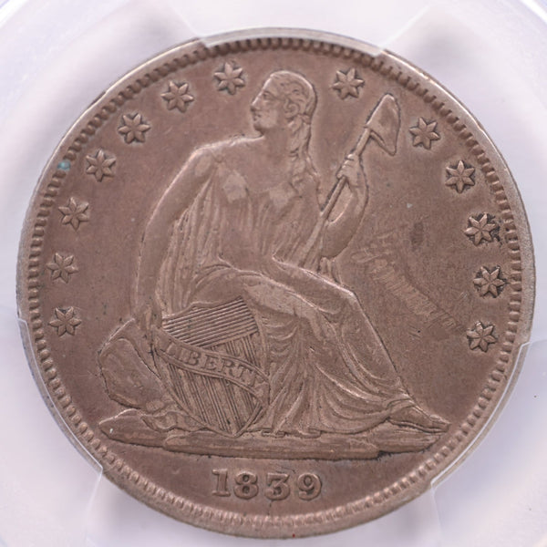 1839 Seated Liberty Half Dollar.,  PCGS Graded, Affordable Coin Store Sale #353999